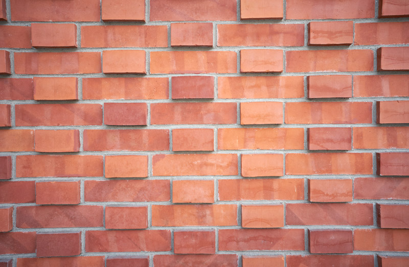 Red bricks wall background